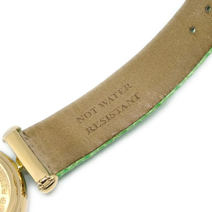 Van Cleef & Arpels * YG Diamond Ref.13343B2 Quartz Watch 18KYG Lizard