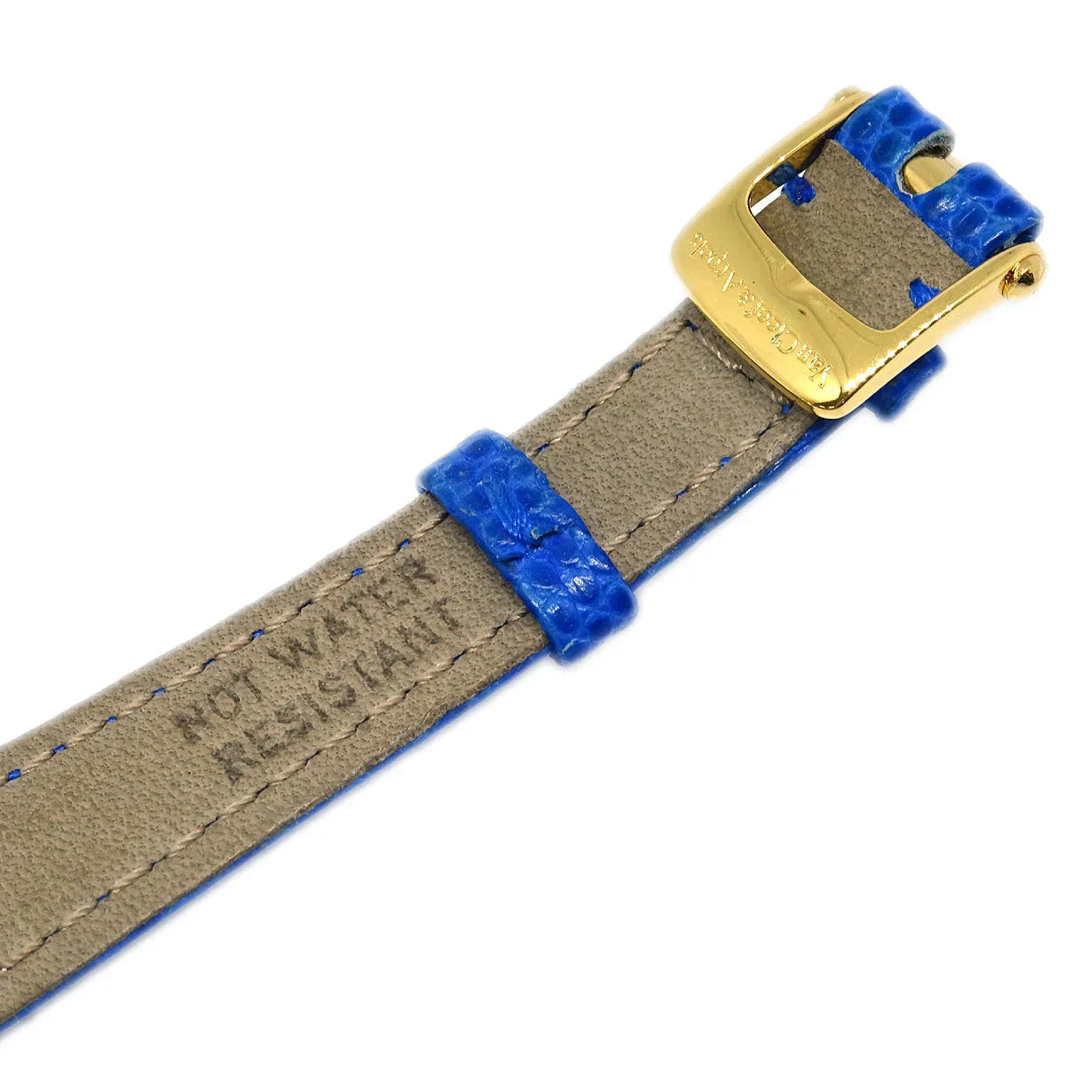 Van Cleef & Arpels * Ref.131964 YG Diamond Quartz Watch 18KYG Blue