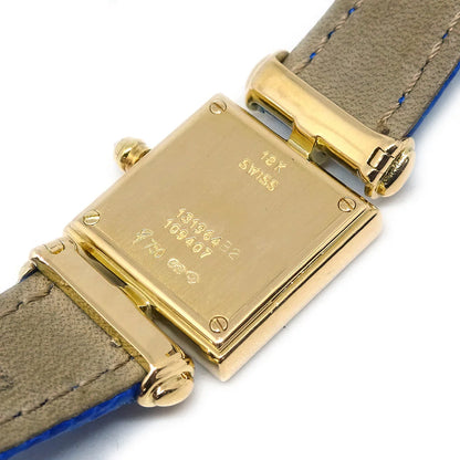 Van Cleef & Arpels * Ref.131964 YG Diamond Quartz Watch 18KYG Blue
