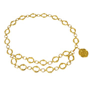 Chanel Medallion Chain Belt Gold 25 Small Good