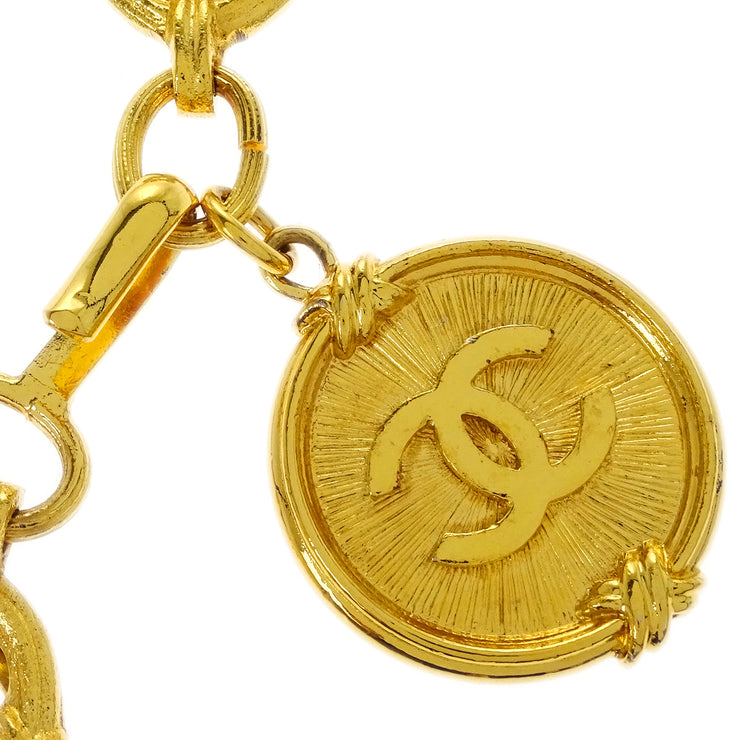 Chanel Medallion Chain Belt Gold 25 Small Good