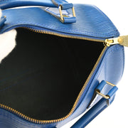 Louis Vuitton 1992 Blue Epi Speedy 25 Handbag M43015