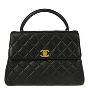 Chanel 1996-1997 Black Lambskin Kelly Handbag