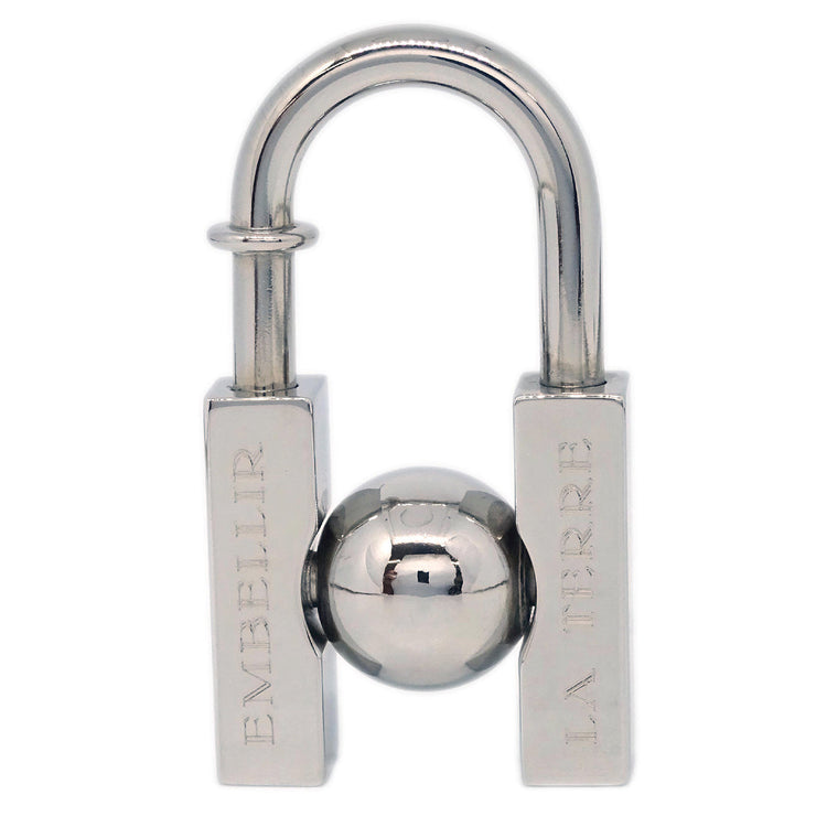 Hermes 2001 Earth Cadena Padlock Silver Small Good