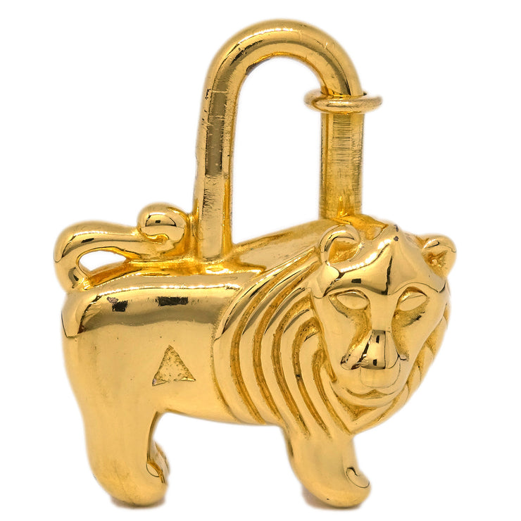 Hermes I'Afrique Lion 1997 Limited Cadena Gold Small Good