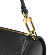 Louis Vuitton Black Epi Soufflot Attached Pouch Handbag