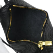 Louis Vuitton Black Epi Soufflot Attached Pouch Handbag