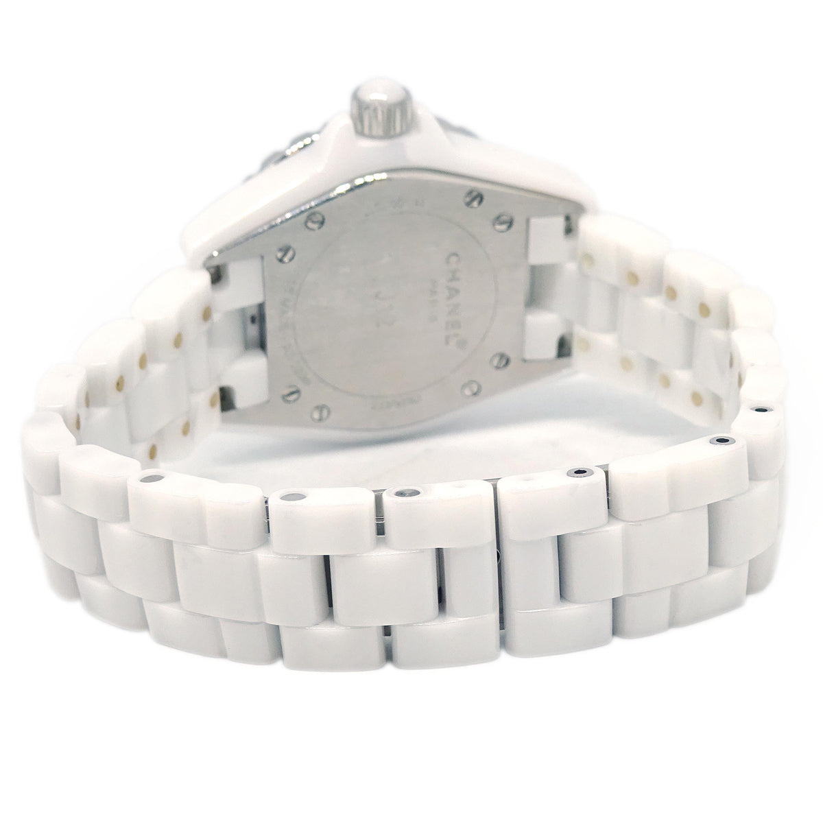 Chanel Ref.H1628 J12 33mm Quartz Watch Ceramic SS Diamond