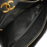 Chanel 1994-1996 Black Caviar Supermodel Shoulder Bag