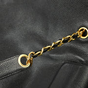 Chanel 1994-1996 Black Caviar Supermodel Shoulder Bag