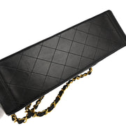 Chanel 1994-1996 Black Lambskin Maxi Classic Flap Shoulder Bag