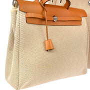 Hermes 2003 Beige Toile GM Herbag MM 2 in 1 2way Handbag