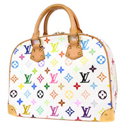 Louis Vuitton 2004 White Monogram Multicolor Trouville Handbag M92663