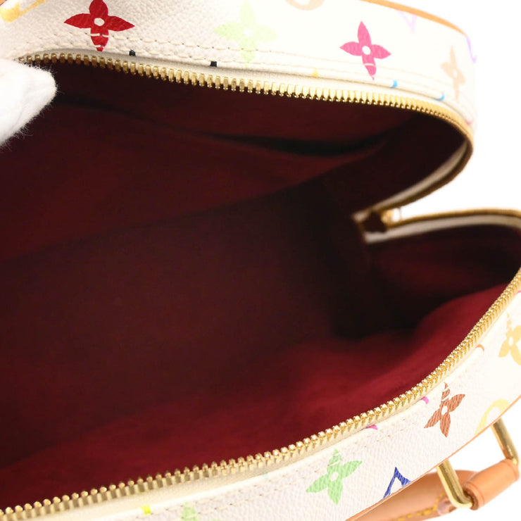 Louis Vuitton 2004 White Monogram Multicolor Trouville Handbag M92663