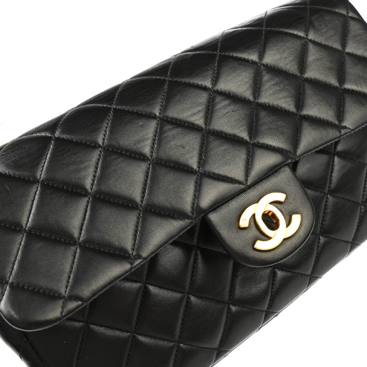 Chanel 1994-1996 Black Lambskin Chain Backpack