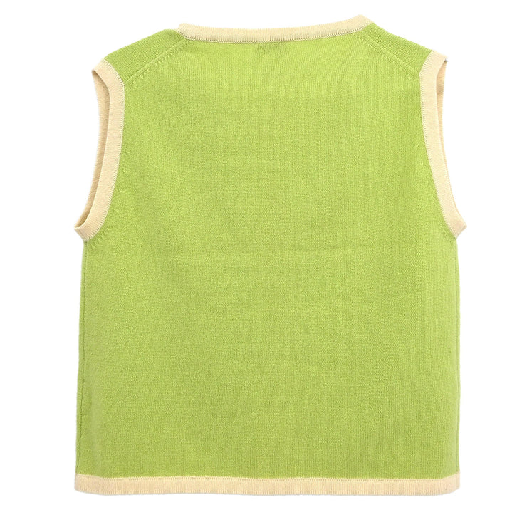 Chanel 1996 Sleeveless Cardigan Light Green #38