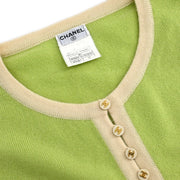 Chanel 1996 Sleeveless Cardigan Light Green #38