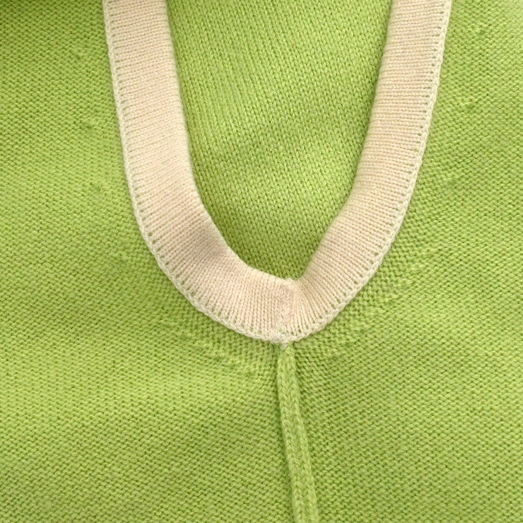 Chanel 1996 Sleeveless Cardigan Light Green #38