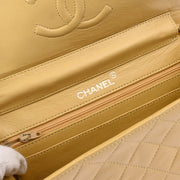 Chanel 1986-1988 Beige Lambskin 2way Shoulder Handbag