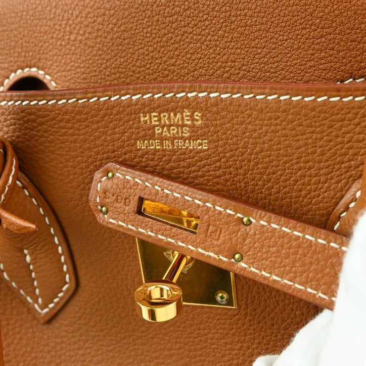 Hermes 2002 Gold Togo Birkin 35 Handbag