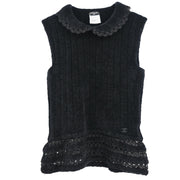 Chanel 2002 Sleeveless Top Black #42