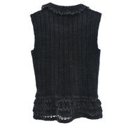 Chanel 2002 Sleeveless Top Black #42