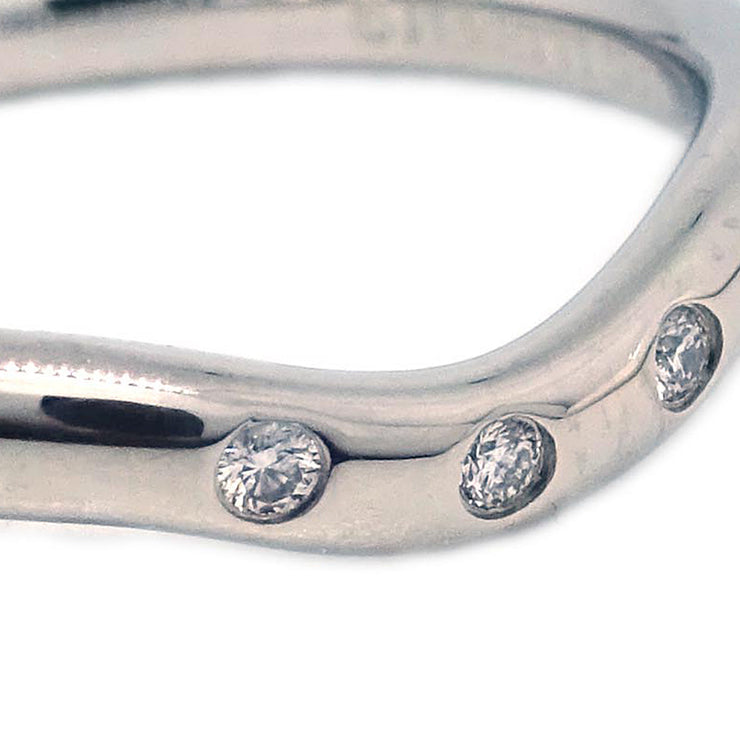 Tiffany & Co. Curved Ring PT950 Diamond #46 #6