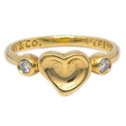 Tiffany & Co. Full Heart Ring 750 Diamond #46 #6