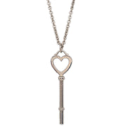 Tiffany & Co. Heart Key Large Pendant Necklace SV925 Silver