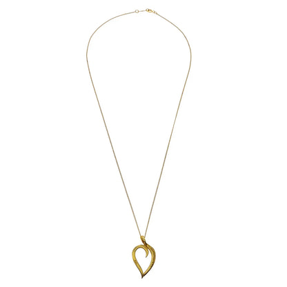 Tiffany & Co. Leaf Pendant Necklace 750 Gold