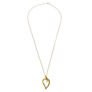 Tiffany & Co. Leaf Pendant Necklace 750 Gold