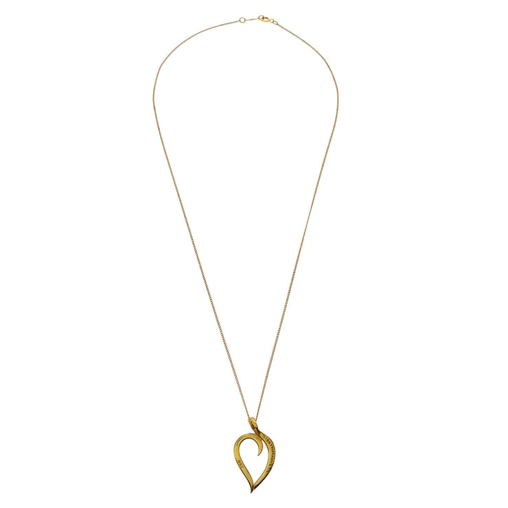 Tiffany & Co. Leaf Pendant Necklace 750 Gold