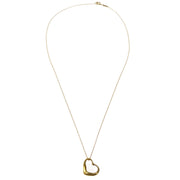 Tiffany & Co. Open Heart Pendant Necklace K18 Gold