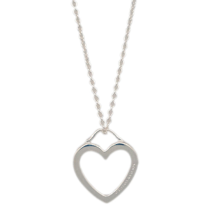 Tiffany & Co. Heart Pendant Necklace AG925 Silver