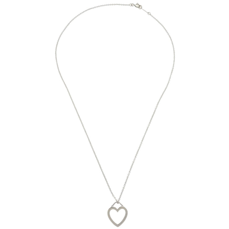 Tiffany & Co. Heart Pendant Necklace AG925 Silver