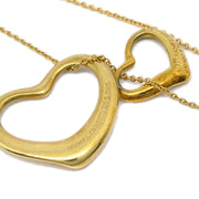 Tiffany & Co. Open Heart Pendant Necklace 18K Gold