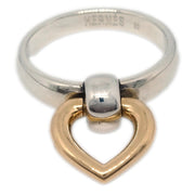 Tiffany & Co. Heart Knock Ring 18K SV925 #52 #51 #11