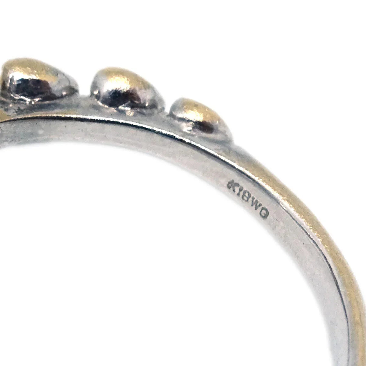 Ring 18KWG Black Diamond Silver #55