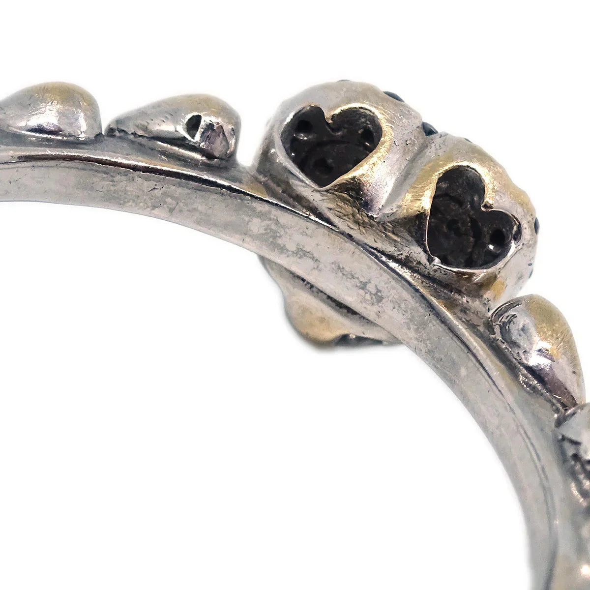 Ring 18KWG Black Diamond Silver #55