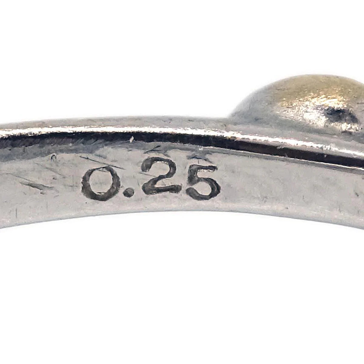 Ring 18KWG Black Diamond Silver #55