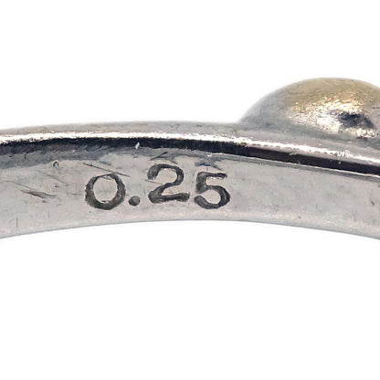 Ring 18KWG Black Diamond Silver #55