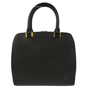 Louis Vuitton 2002 Black Epi Pont Neuf Handbag M52052