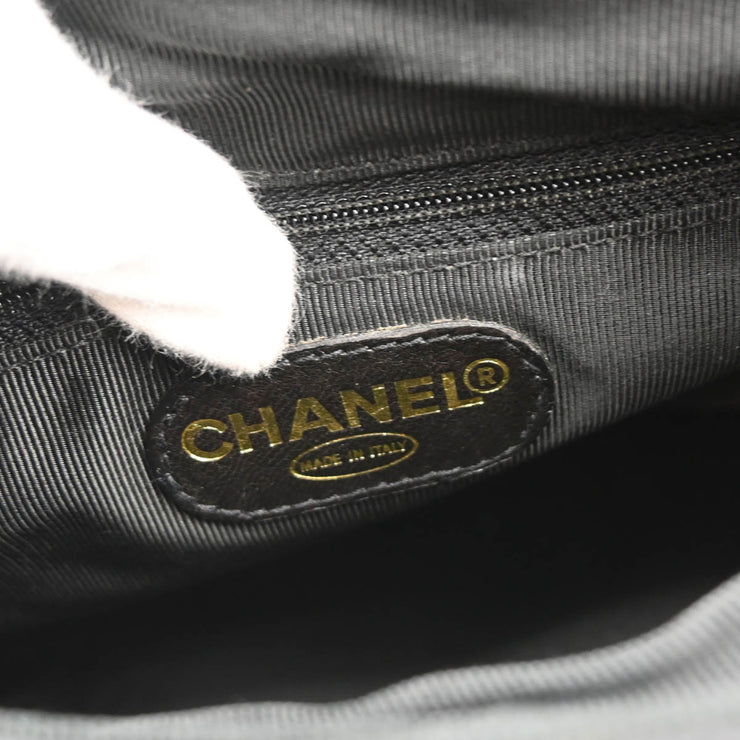 Chanel 1996-1997 Black Caviar Triple CC Backpack