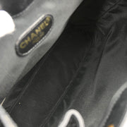 Chanel 1996-1997 Black Caviar Triple CC Backpack