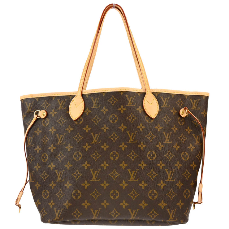 Louis Vuitton 2008 Monogram Neverfull MM Shoulder Tote Bag M40156