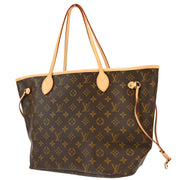 Louis Vuitton 2008 Monogram Neverfull MM Shoulder Tote Bag M40156