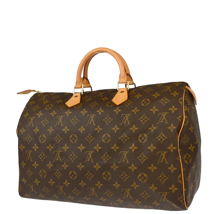 Louis Vuitton 2000 Monogram Speedy 40 Duffle Handbag M41522