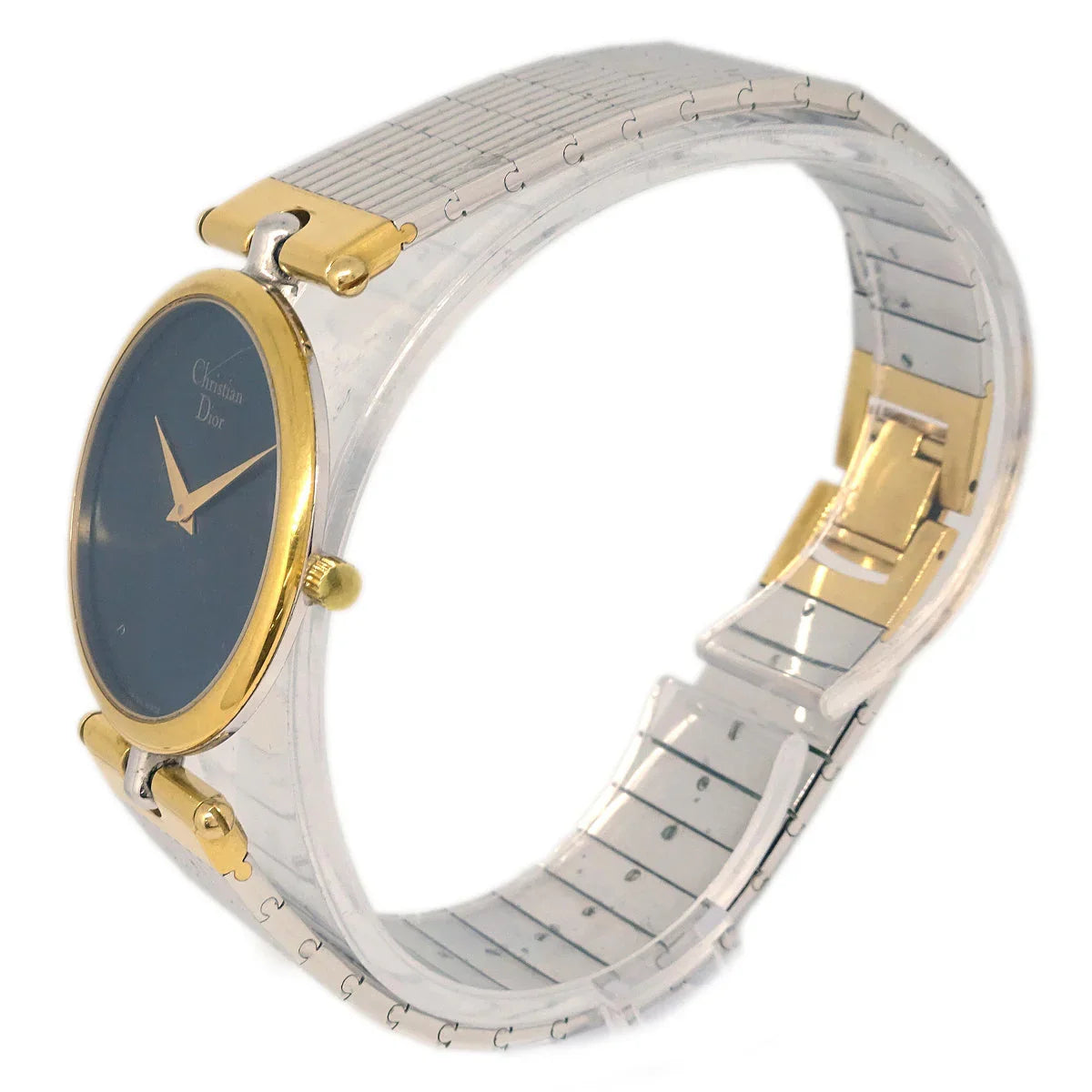 美品！クリスチャン・ディオール 腕時計 SWISS 3026 クォーツ ネイビー Christian Dior 3026 Quartz Watch SS – AMORE Vintage Tokyo