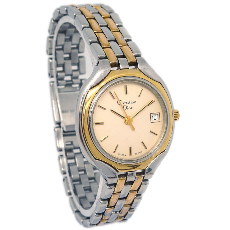 Christian Dior 3001 Quartz Watch SS Gold