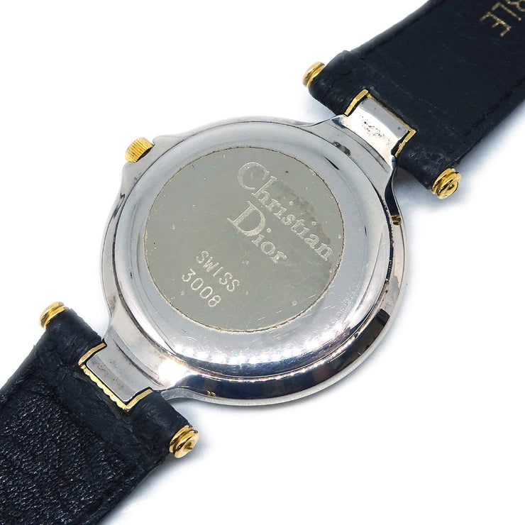 Christian Dior 3008 Quartz Watch Black SS